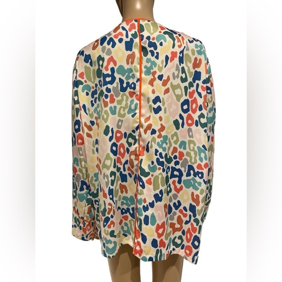 Summersalt The Cloud 9 Silk Pajama top in Rainbow Zebra size L - Picture 5 of 5